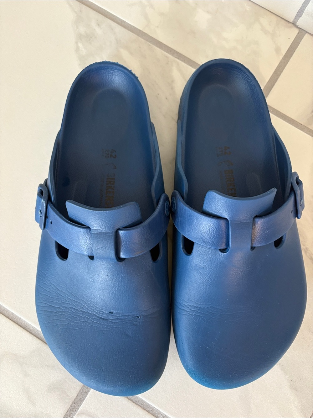 Birkenstock EVA Boston Clogs - Blue Size 42 - Picture 2 of 7